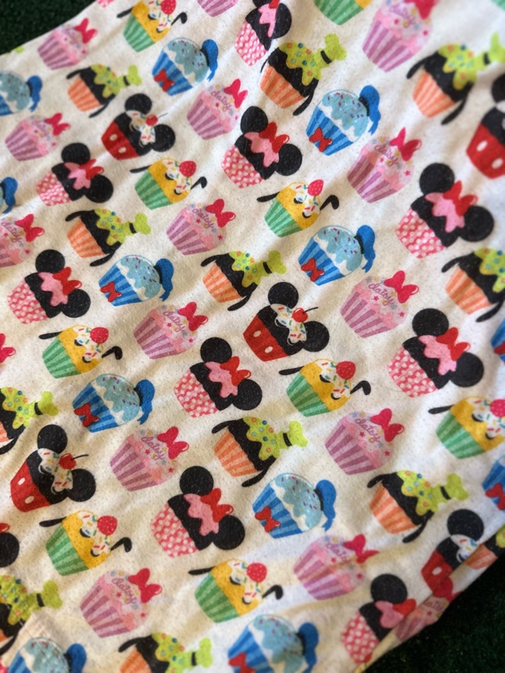 Disney Girls Cupcake & Minnie Ear Print nightgown with pink trim - Picture 2 of 5